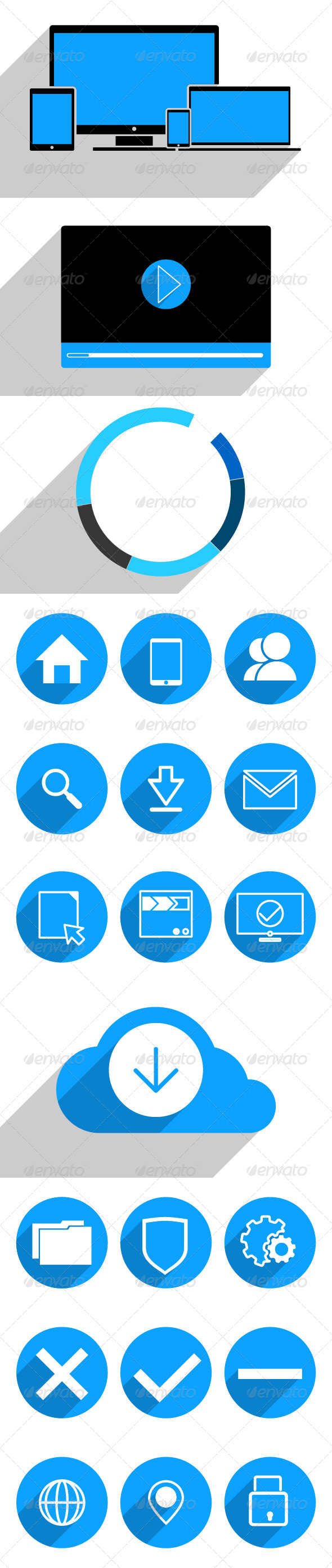 GraphicRiver Flat Web Elements 7204398 GraphicRiver Flat Web Elements 7204398