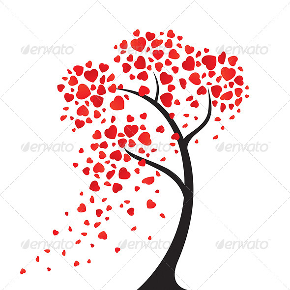 The Hearts Tree (Decorative Symbols)