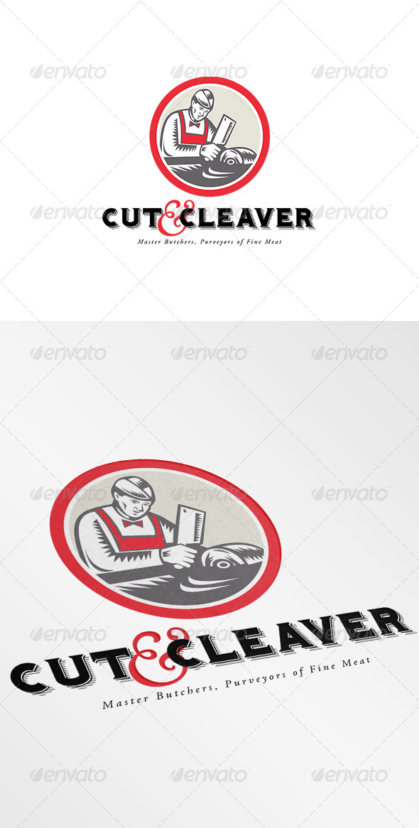 GraphicRiver Cut and Cleaver Master Butcher Logo 7229234 GraphicRiver Cut and Cleaver Master Butcher Logo 7229234