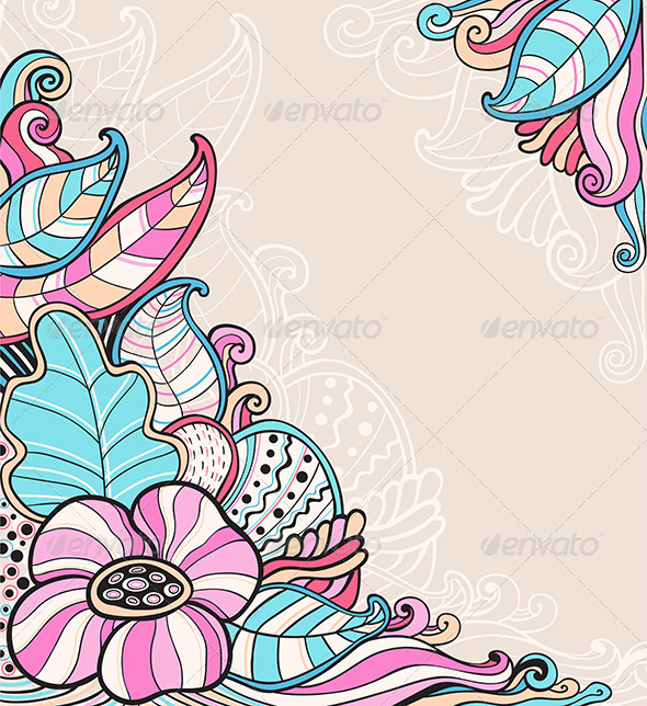 Abstract Floral Background (Flowers & Plants)