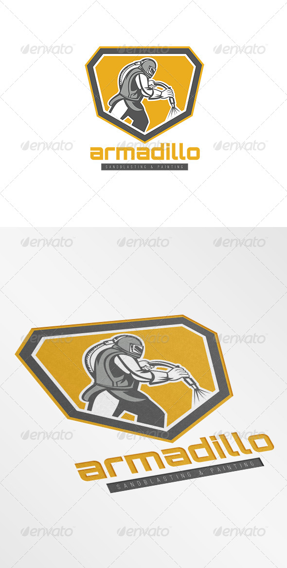 Armadillo Sandblasting Logo (Humans)