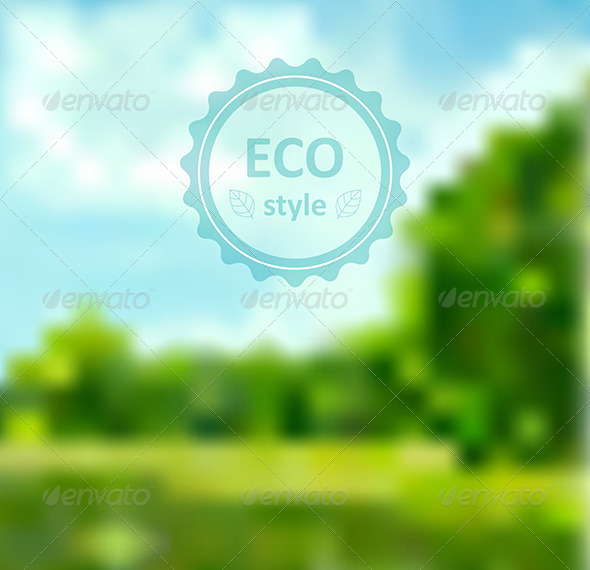  Blurred Green Abstract Background with Frame (Backgrounds)