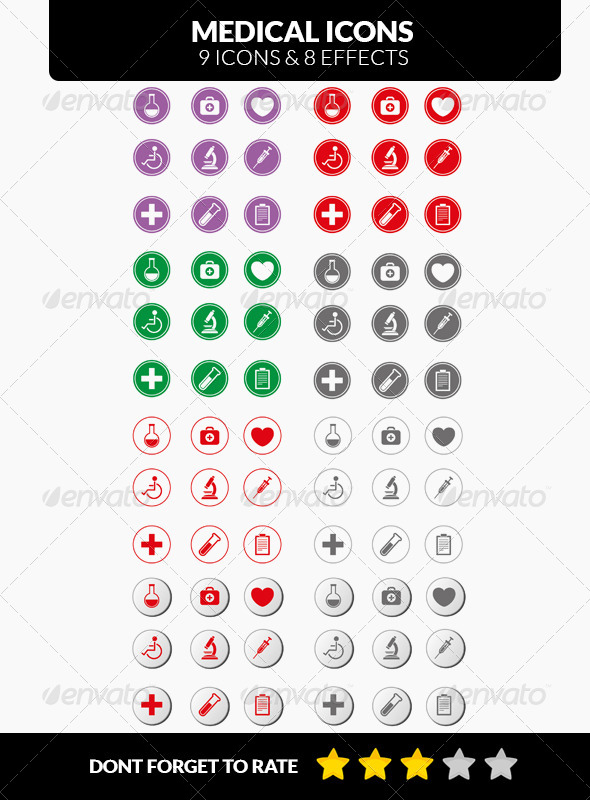 GraphicRiver Stock Medical Icons 7143331 GraphicRiver Stock Medical Icons 7143331