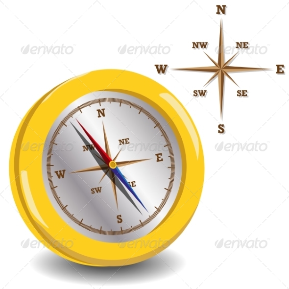 GraphicRiver Golden Compass 7231510 GraphicRiver Golden Compass 7231510