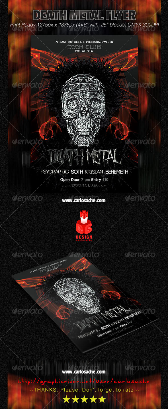 GraphicRiver Death Metal Flyer 7232239 GraphicRiver Death Metal Flyer 7232239