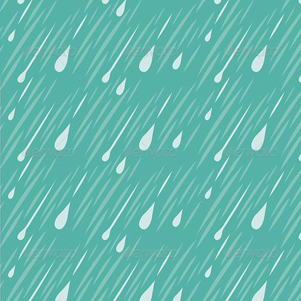 Rain Vector Background (Web Elements)