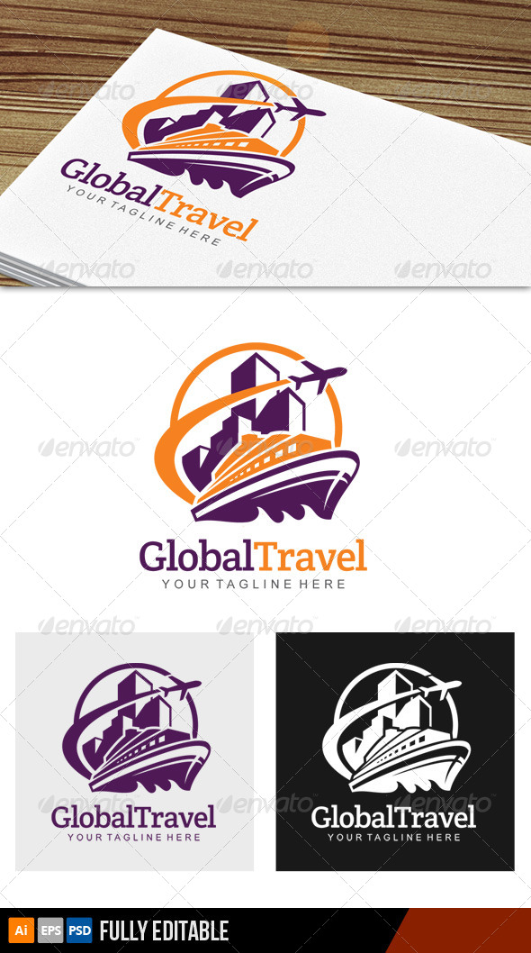 GraphicRiver Global Travel Logo 7203978 GraphicRiver Global Travel Logo 7203978