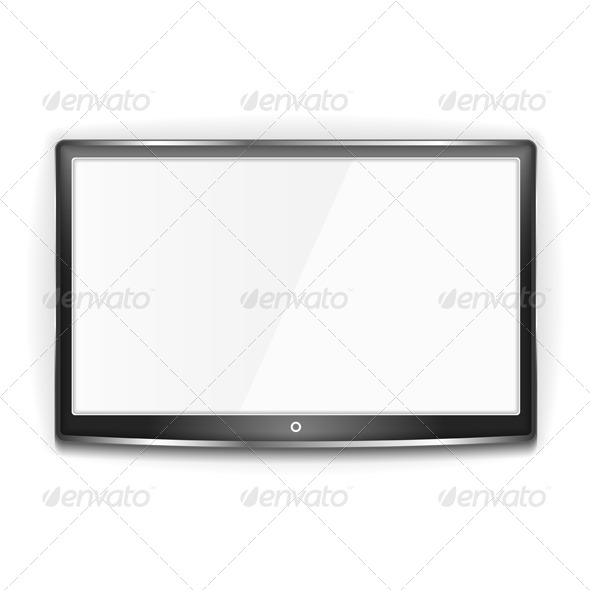 Black LCD TV Screen (Technology)