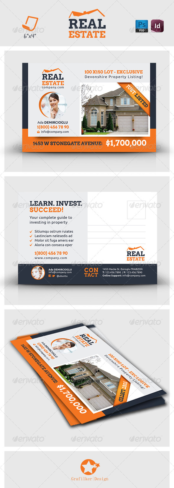 Real Estate Postcard Templates (Corporate)