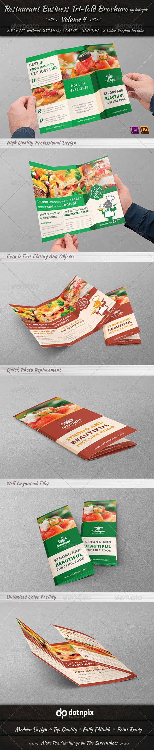GraphicRiver Restaurant Business Tri-Fold Brochure Volume 4 7235198 GraphicRiver Restaurant Business Tri-Fold Brochure Volume 4 7235198