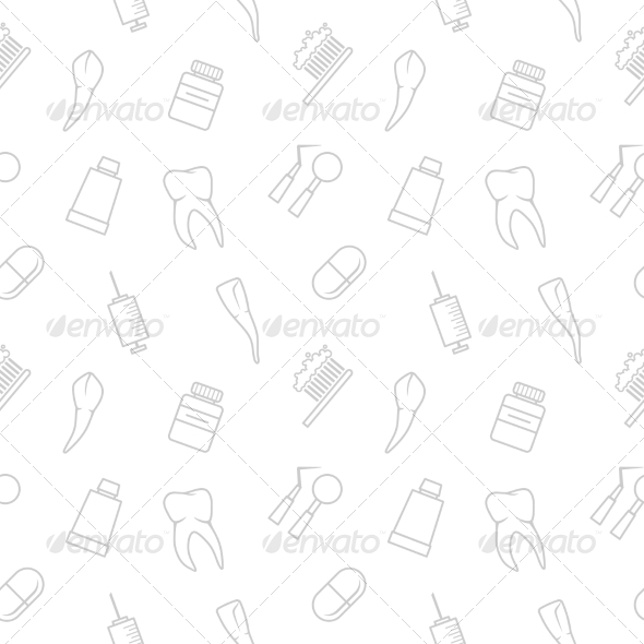 Seamless teeth pattern (Health/Medicine)