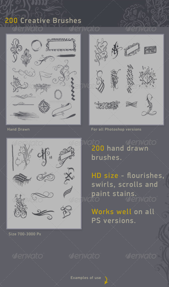 GraphicRiver 200 Creative Brushes 7218121 GraphicRiver 200 Creative Brushes 7218121