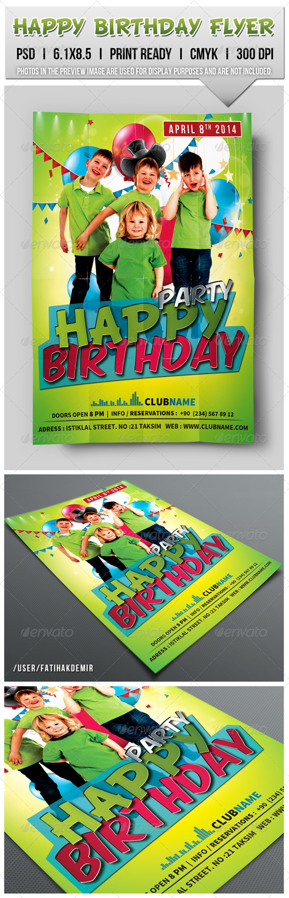 GraphicRiver Children Party Flyer 7235309 GraphicRiver Children Party Flyer 7235309