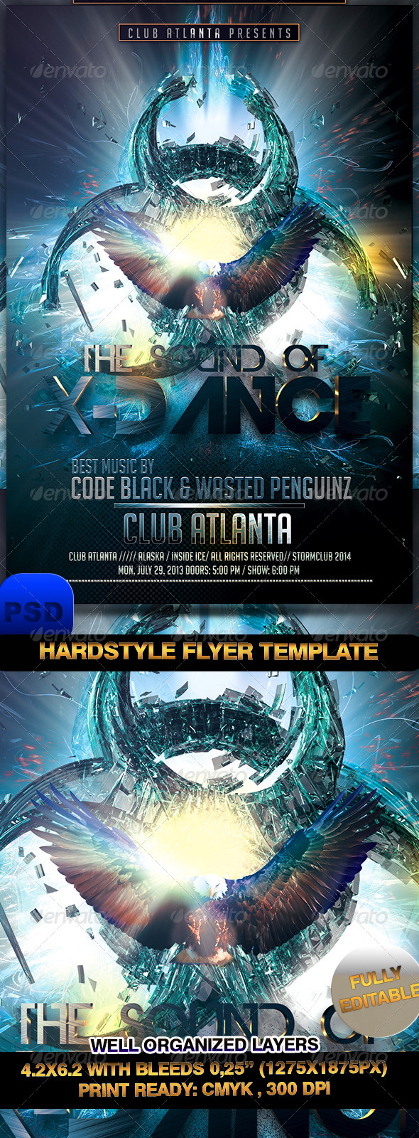 GraphicRiver Hardstyle Flyer Template 7236273 GraphicRiver Hardstyle Flyer Template 7236273