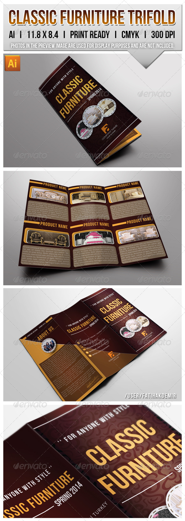 GraphicRiver Furniture Trifold Brochure 7236566 GraphicRiver Furniture Trifold Brochure 7236566