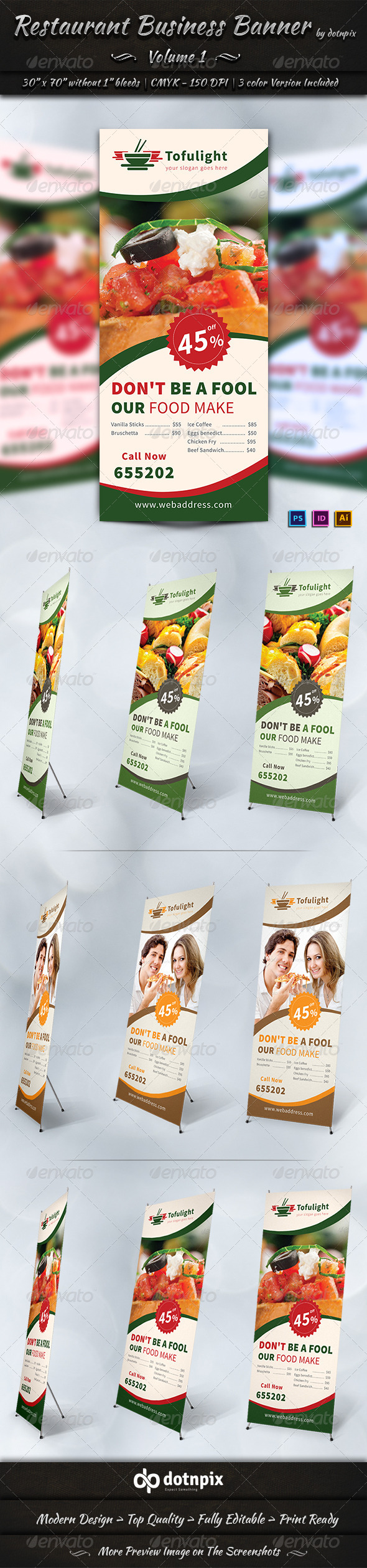 GraphicRiver Restaurant Business Banner Volume 1 7204111 GraphicRiver Restaurant Business Banner Volume 1 7204111