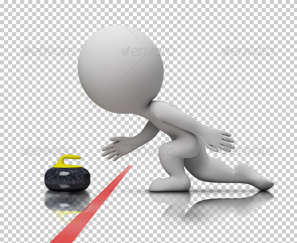GraphicRiver 3D small people curling 7236715 GraphicRiver 3D small people curling 7236715