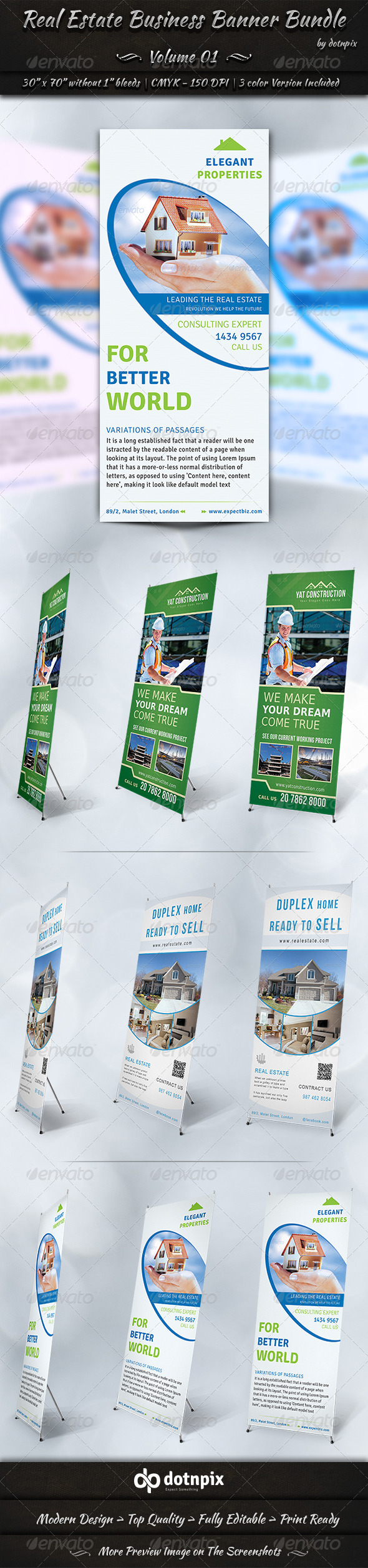 GraphicRiver Real Estate Business Banner Bundle Volume 1 7236882 GraphicRiver Real Estate Business Banner Bundle Volume 1 7236882