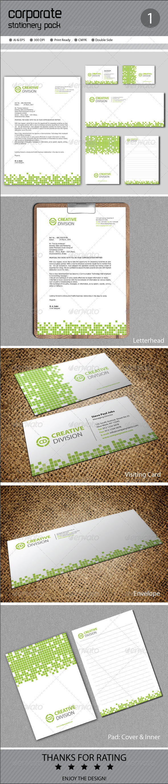 GraphicRiver Corporate Stationery 7222352 GraphicRiver Corporate Stationery 7222352