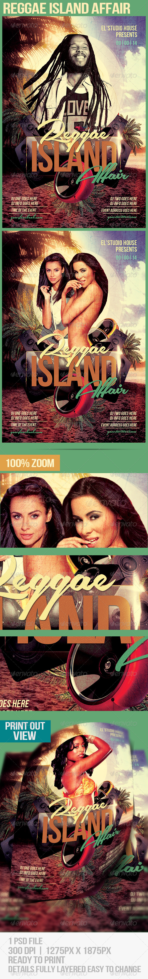 GraphicRiver Reggae Island Affair Party Flyer 7240570 GraphicRiver Reggae Island Affair Party Flyer 7240570