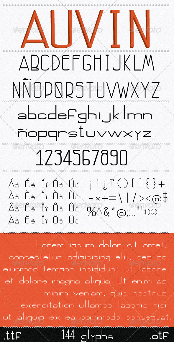 GraphicRiver Auvin Font 7240763 GraphicRiver Auvin Font 7240763