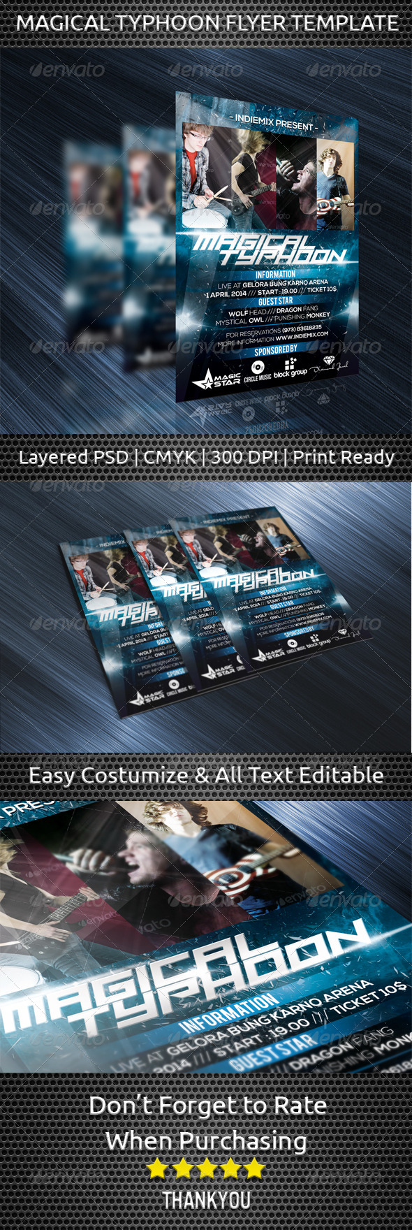 GraphicRiver Magical Typhoon Flyer Template 7240770 GraphicRiver Magical Typhoon Flyer Template 7240770