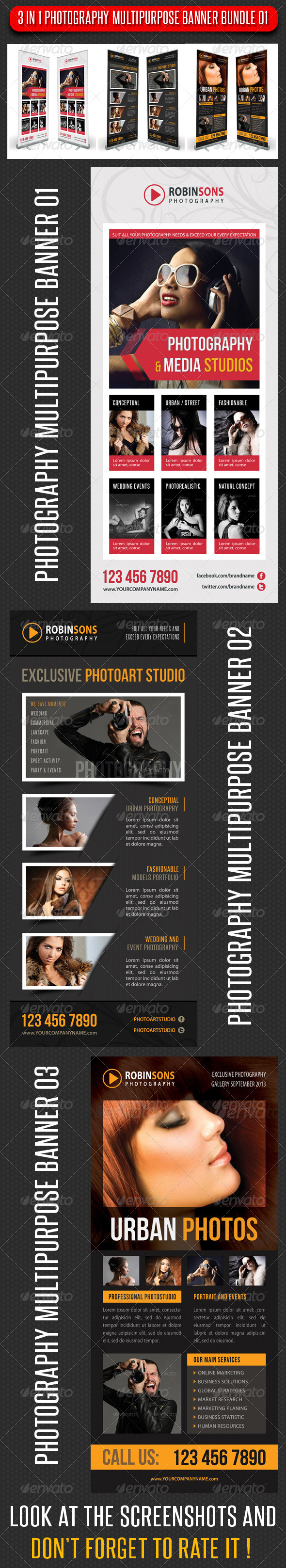 GraphicRiver 3 in 1 Photography Multipurpose Banner Bundle 02 7241388 GraphicRiver 3 in 1 Photography Multipurpose Banner Bundle 02 7241388