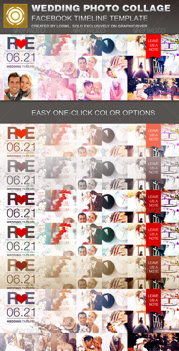 GraphicRiver Wedding Photo Collage Facebook Timeline Cover 7241399 GraphicRiver Wedding Photo Collage Facebook Timeline Cover 7241399