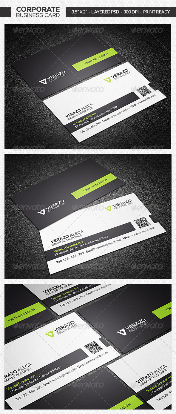 Clean Business Card 12 (Corporate)