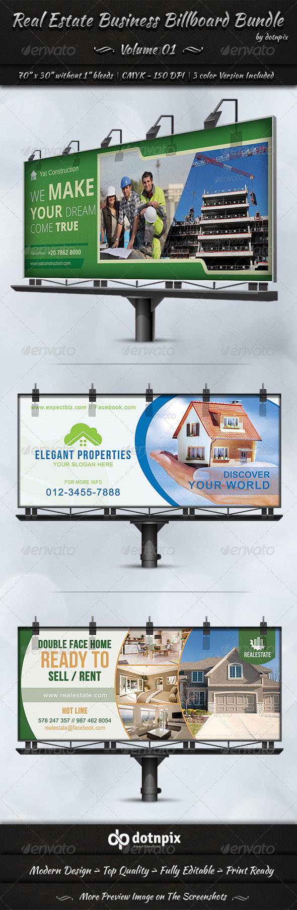 Real Estate Business Billboard Bundle | Volume 1 (Signage)