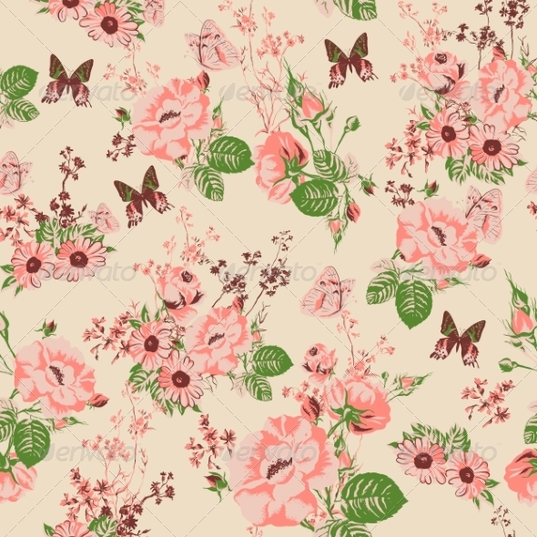 GraphicRiver Seamless Roses Background 7243483 GraphicRiver Seamless Roses Background 7243483