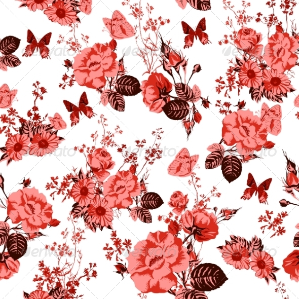 GraphicRiver Beautiful Seamless Roses Background 7243504 GraphicRiver Beautiful Seamless Roses Background 7243504