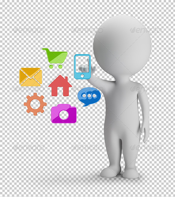 GraphicRiver 3D Small People Choice of Applications 7244236 GraphicRiver 3D Small People Choice of Applications 7244236