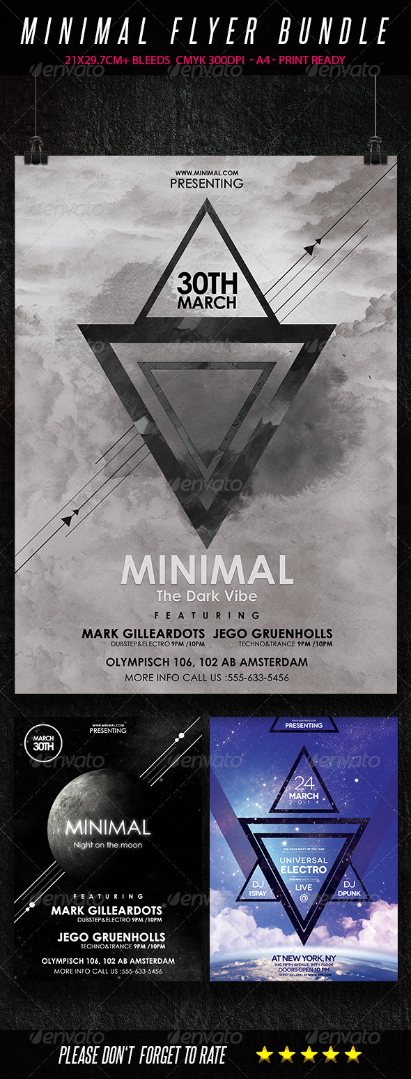 GraphicRiver Minimal Flyer Bundle 7244426 GraphicRiver Minimal Flyer Bundle 7244426