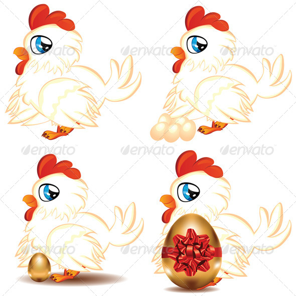 Cartoon Chicken (Animals)