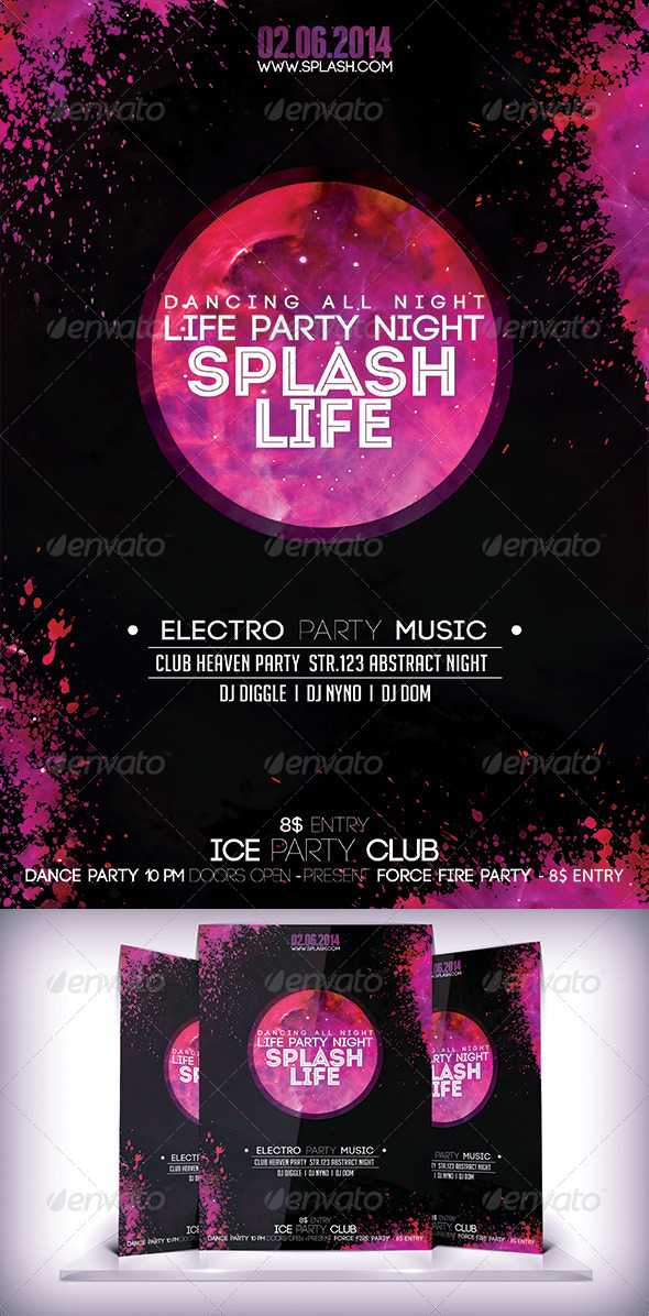 GraphicRiver Splash Life PartyFyer 7244677 GraphicRiver Splash Life PartyFyer 7244677