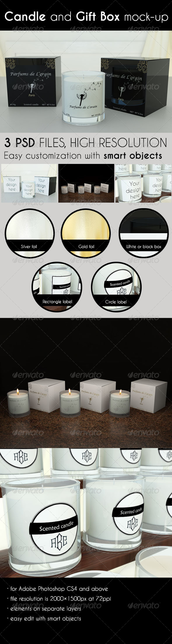 GraphicRiver Candle and Gift Box Mock-Up 7244792 GraphicRiver Candle and Gift Box Mock-Up 7244792