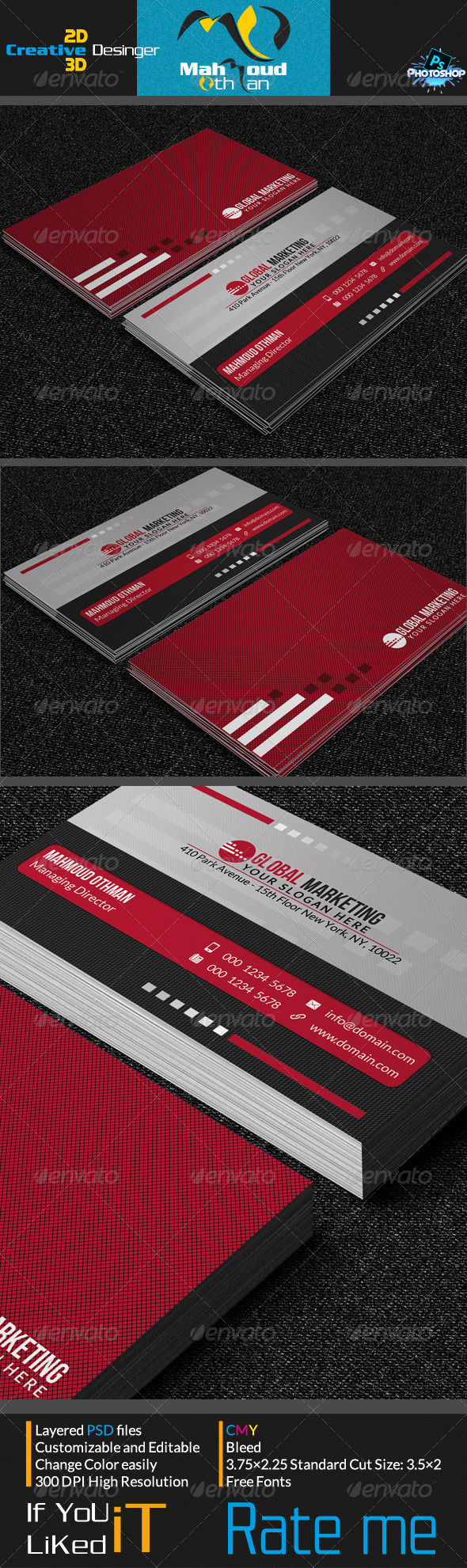GraphicRiver Corportae Business Card V05 7244799 GraphicRiver Corportae Business Card V05 7244799