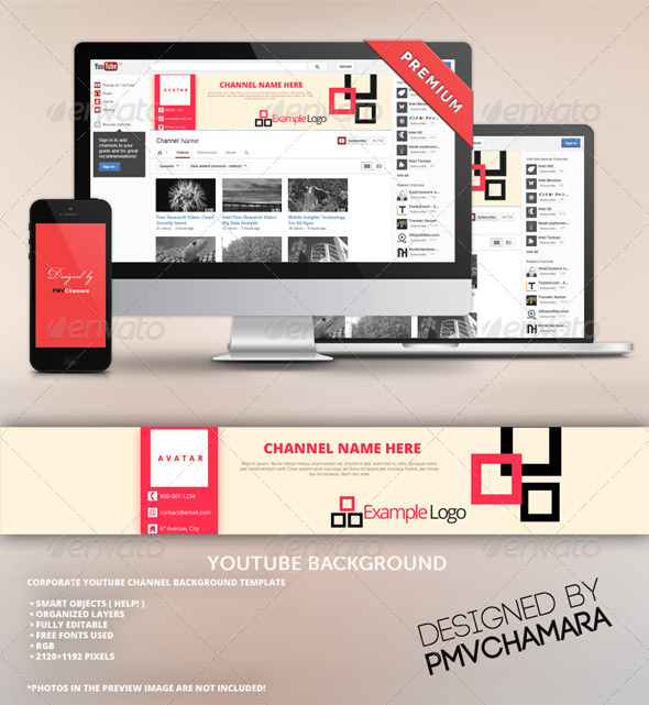GraphicRiver Youtube Background Template 7245056 GraphicRiver Youtube Background Template 7245056