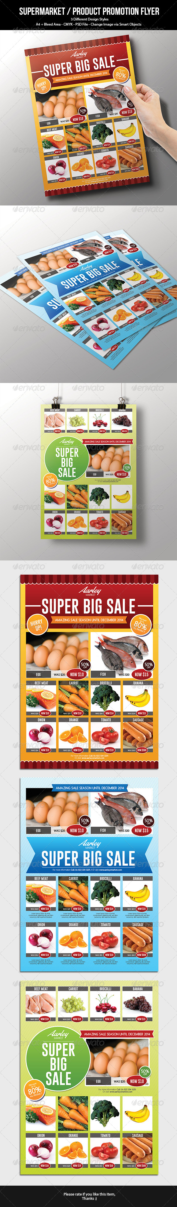 GraphicRiver Supermarket Product Promotion Flyer 7245418 GraphicRiver Supermarket Product Promotion Flyer 7245418