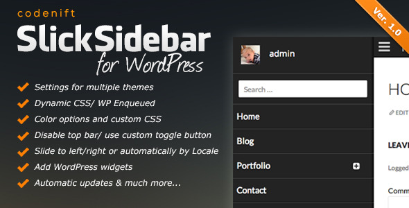 wordpress sidebar navigation