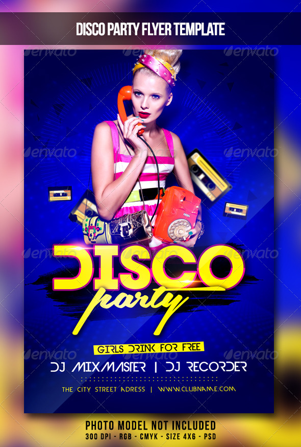 GraphicRiver Disco Party Flyer 7182761 GraphicRiver Disco Party Flyer 7182761