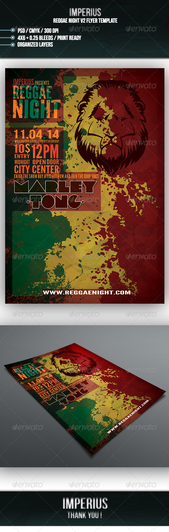 GraphicRiver Reggae Night V2 7215908 GraphicRiver Reggae Night V2 7215908