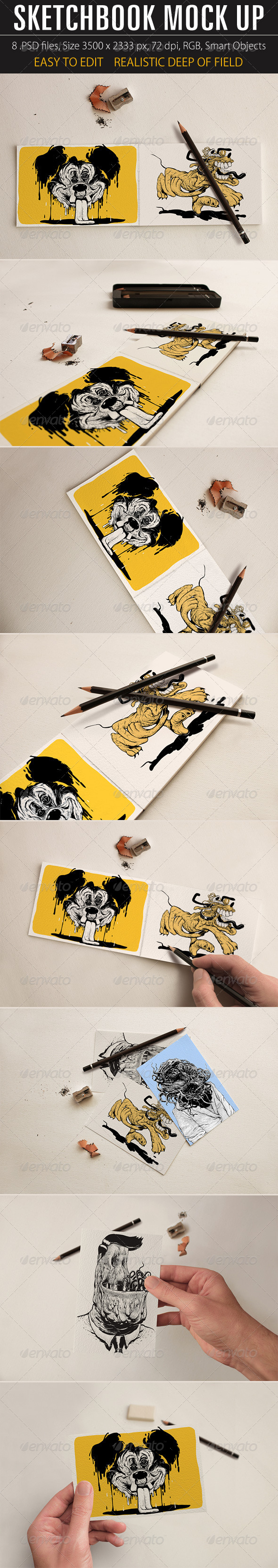 GraphicRiver Sketchbook Mock Up 7250702 GraphicRiver Sketchbook Mock Up 7250702