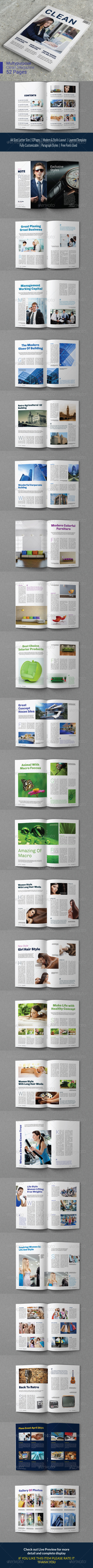 GraphicRiver A4 Letter Clean Magazine Template 7250888 GraphicRiver A4 Letter Clean Magazine Template 7250888