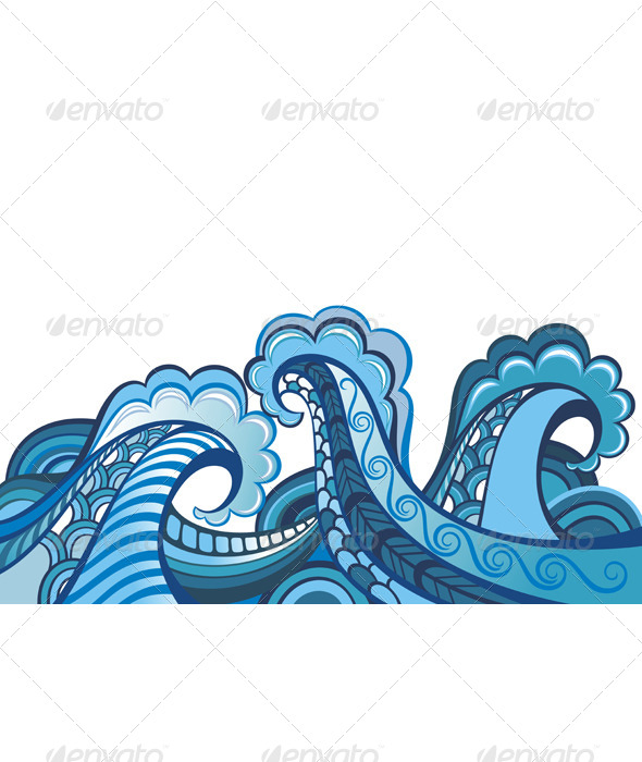 GraphicRiver Illustration of Sea Waves 7251071 GraphicRiver Illustration of Sea Waves 7251071