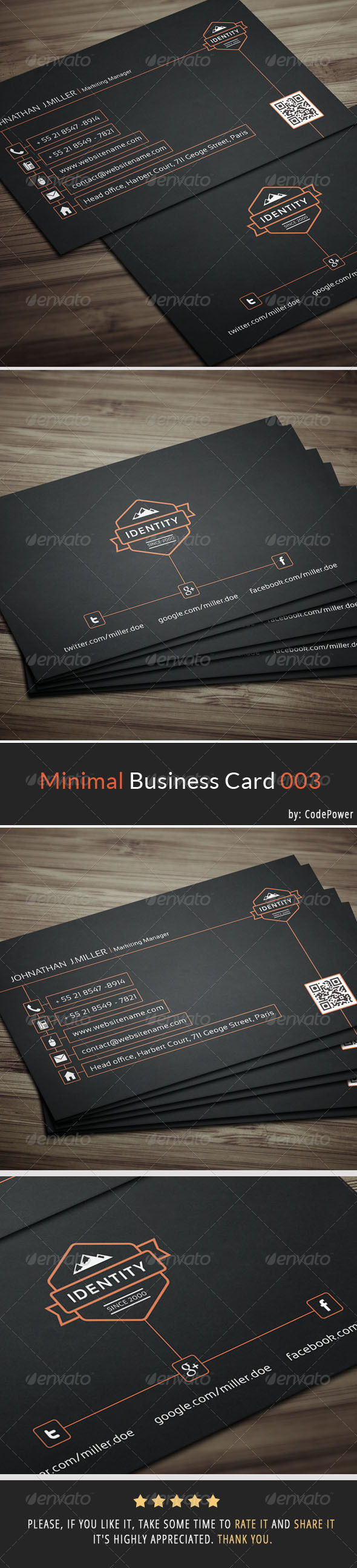 GraphicRiver Minimal Business Card 003 7216688 GraphicRiver Minimal Business Card 003 7216688