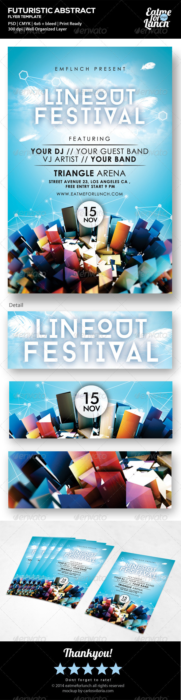 GraphicRiver Futuristic Abstract Music Festival Flyer Templates 7252451 GraphicRiver Futuristic Abstract Music Festival Flyer Templates 7252451