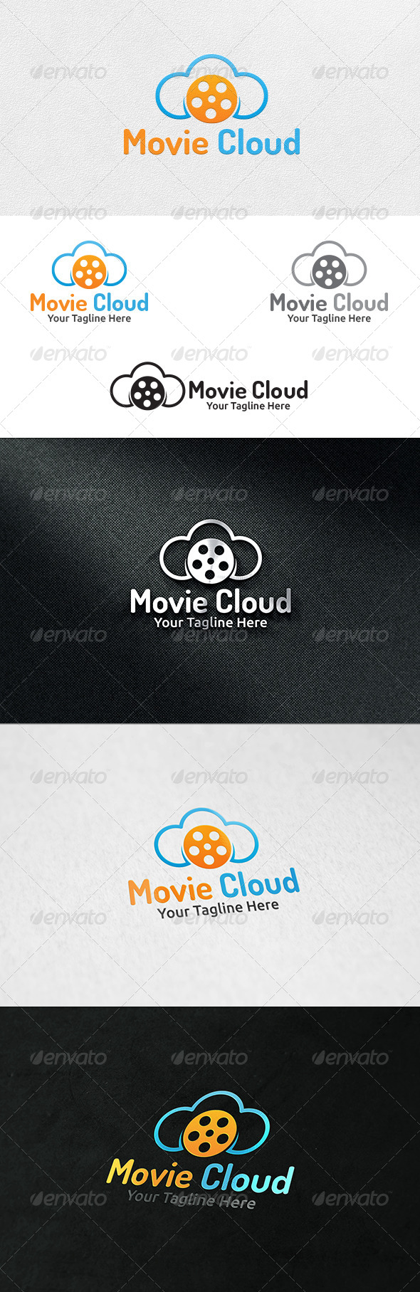 GraphicRiver Cloud Movies Logo Template 7254677 GraphicRiver Cloud Movies Logo Template 7254677