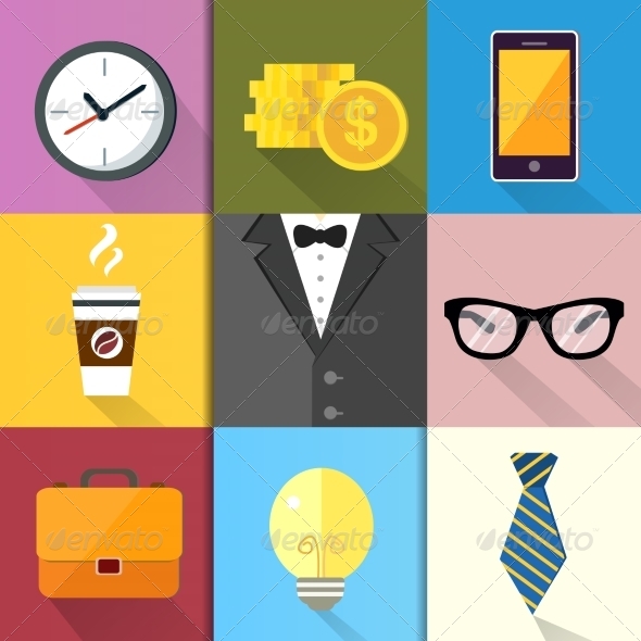 Business Suits Icons Set (Business)